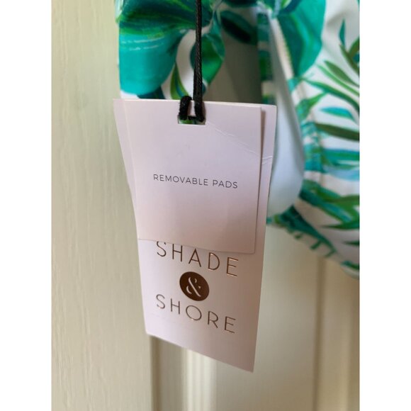 Shade & Shore Tropical Print Womens Swimsuit Top With Removable Pads Size L (12- - Picture 3 of 4